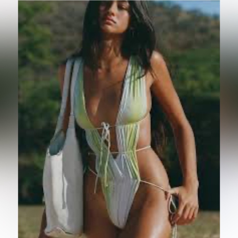 Indah Heart of Gold Cutout Swimsuit